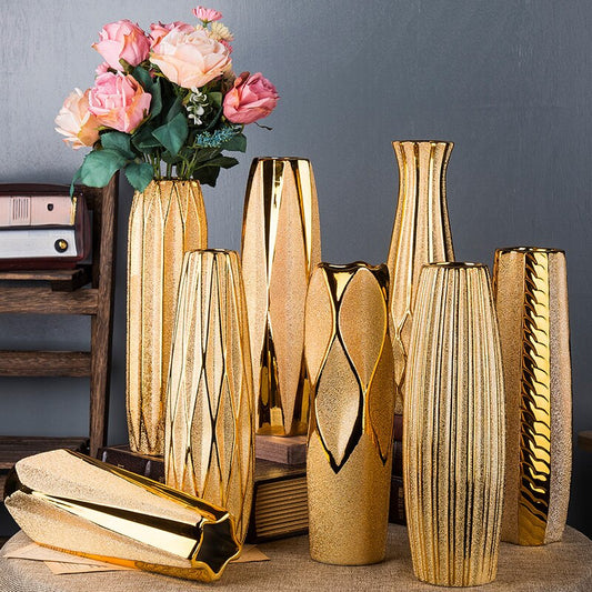 Auric Gold Vase